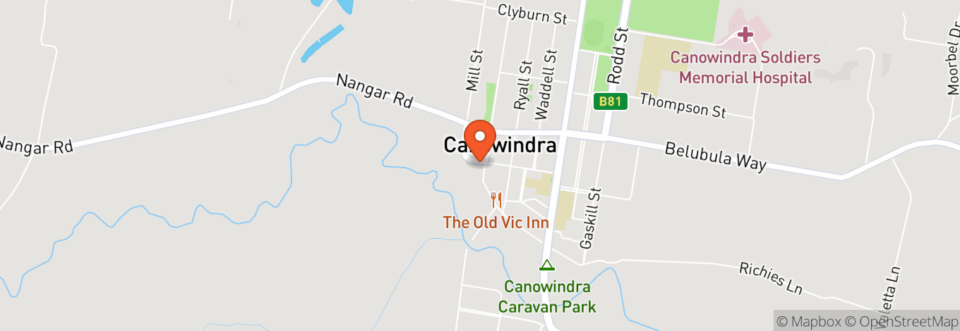 Map of Canowindra Services & Citizens Club