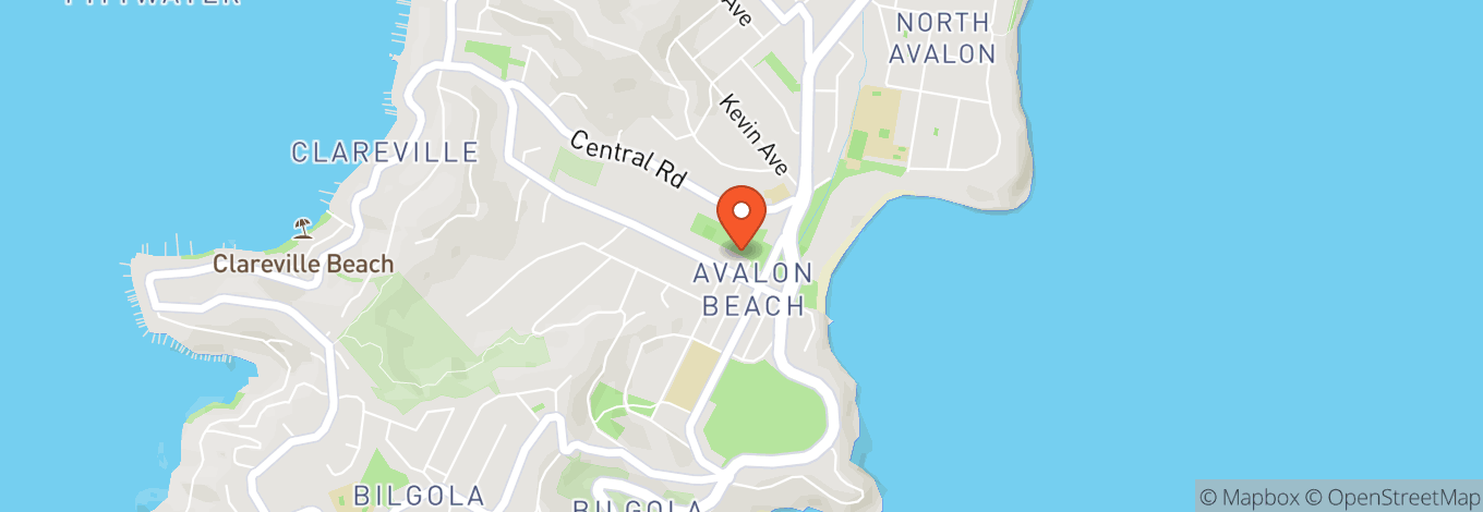 Map of Avalon Beach Rsl Club