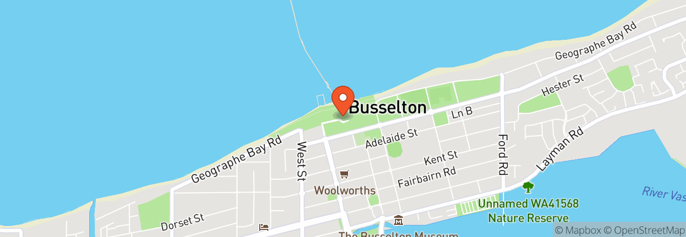 Map of Shelter Brewing Co, Busselton