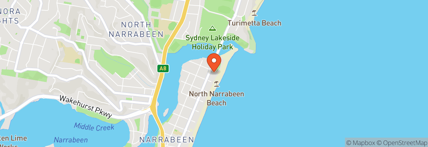 Map of North Narrabeen SLSC