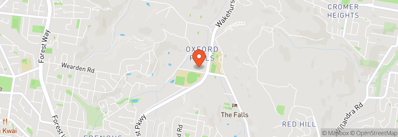 Map of C3 Oxford Falls