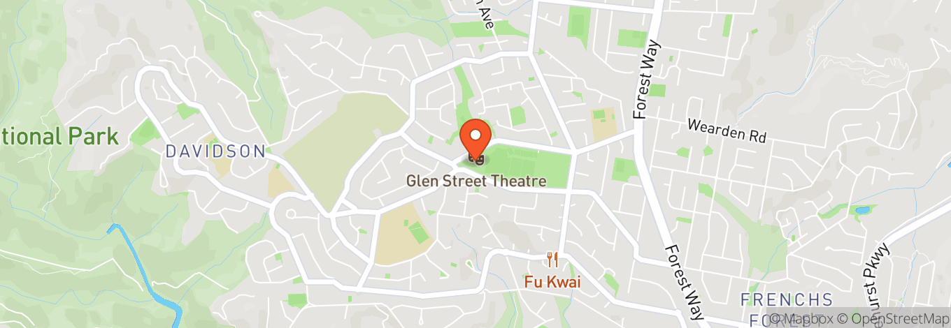 Map of Glen Street Theatre