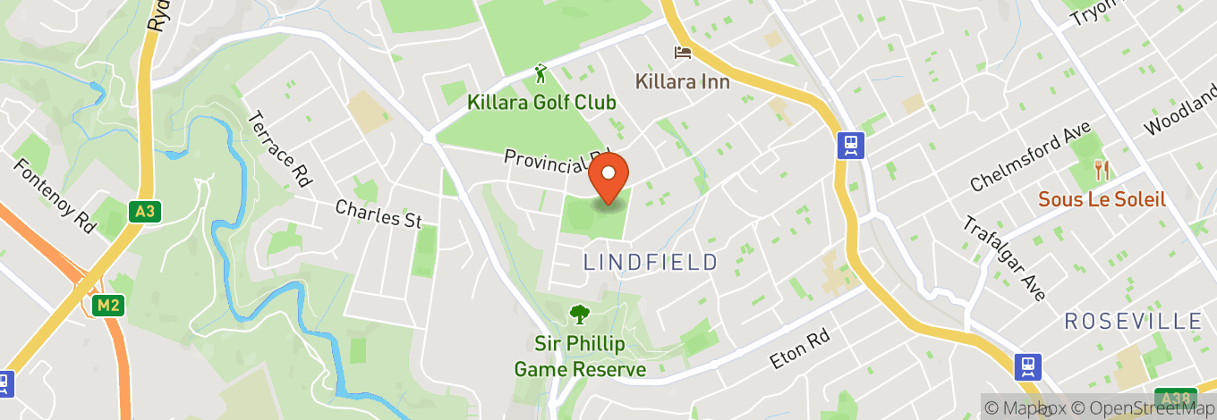 Map of West Lindfield Sport & Recreation Club Co-Operative Ltd