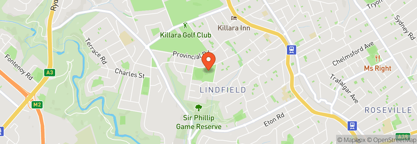 Map of West Lindfield Sport & Recreation Club Co-Operative Ltd