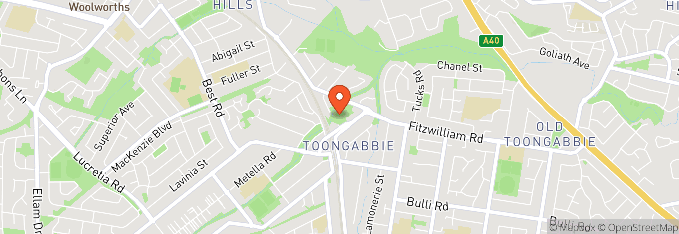 Map of Toongabbie Sports Club