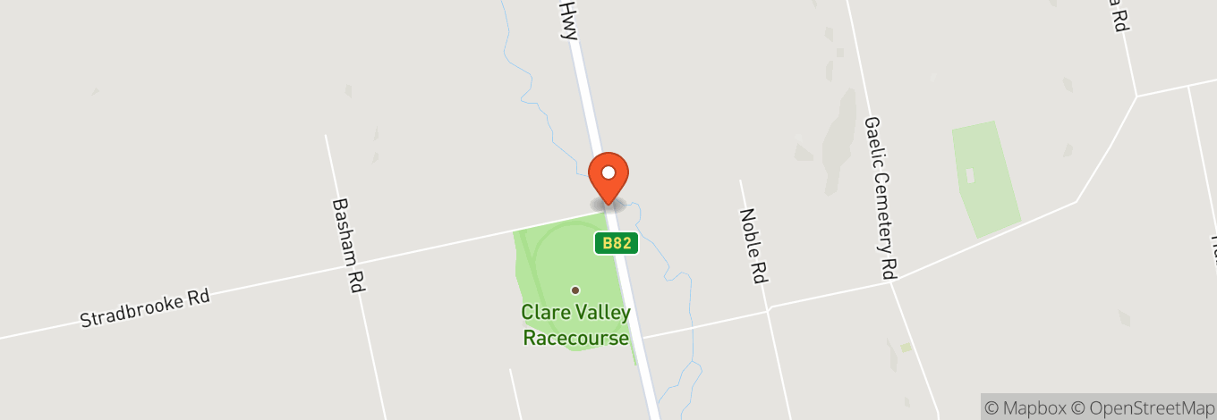Map of Clare Valley Racing Club