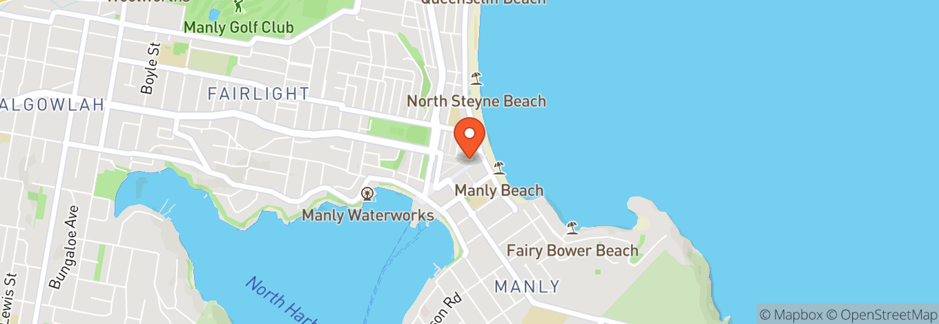 Map of New Brighton Hotel - Shark Bar