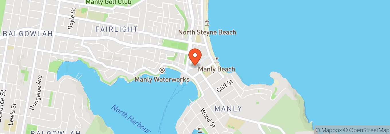 Map of Old Manly Boatshed