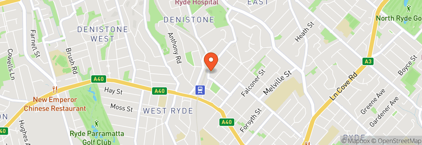 Map of Ryde-Eastwood Leagues Club