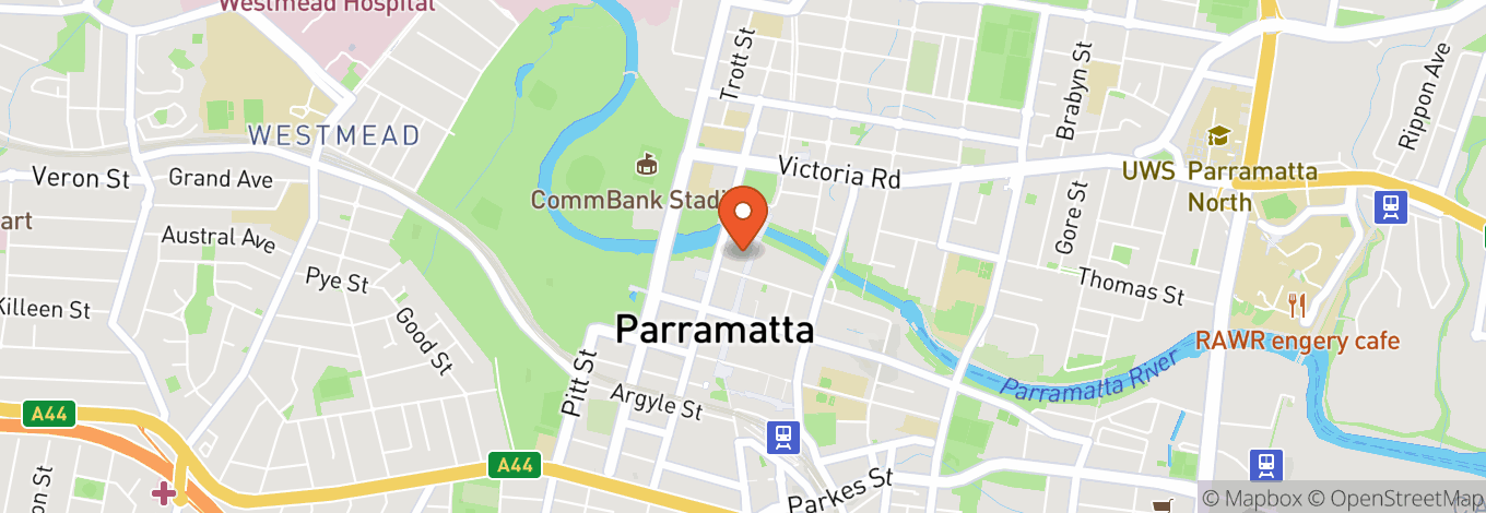 Map of The Crown Hotel Parramatta