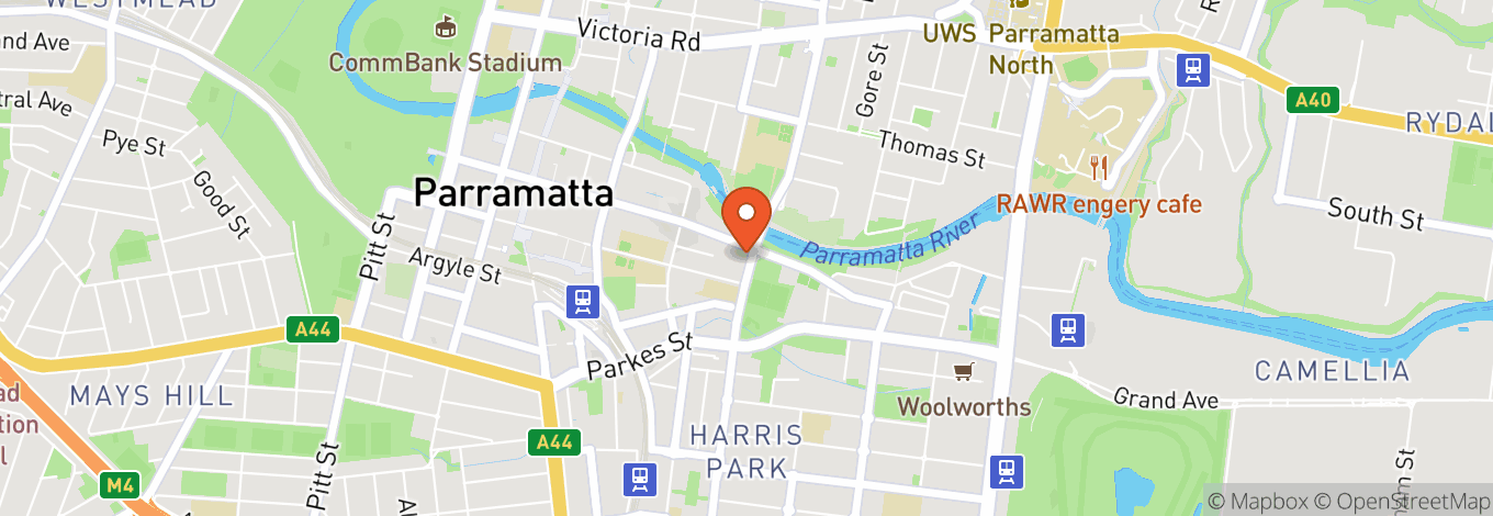 Map of Albion Hotel Parramatta