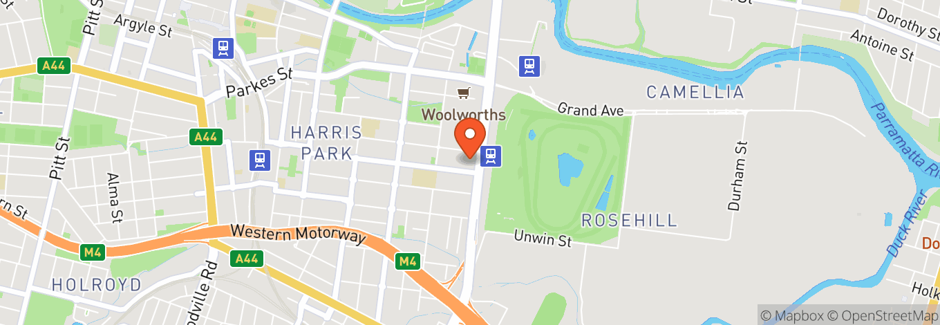 Map of Rydges Parramatta