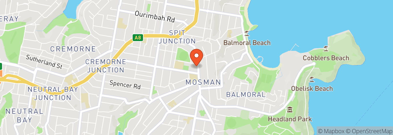 Map of The Whalers At Mosman Club