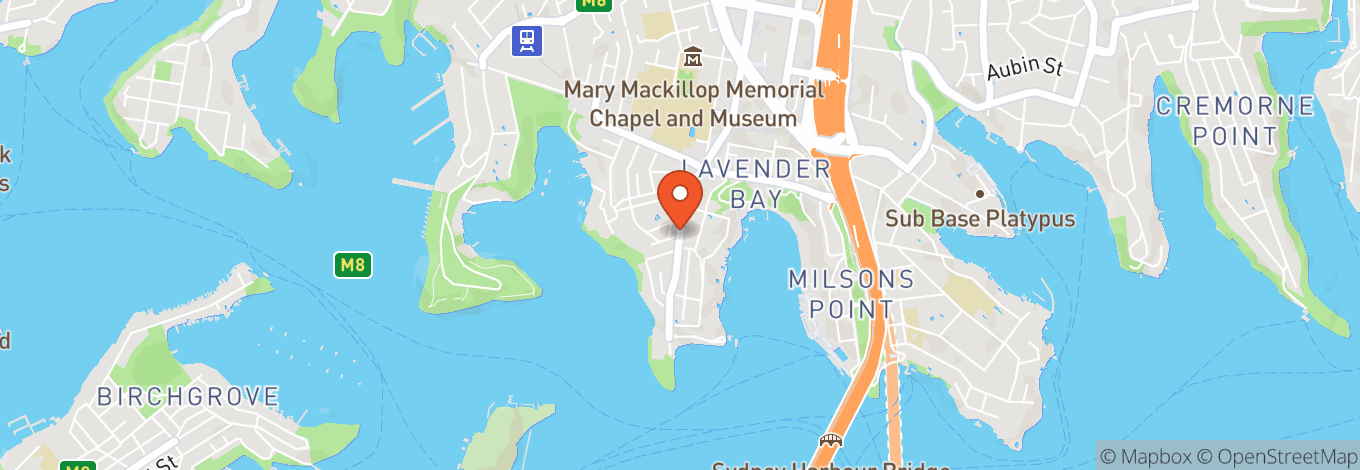 Map of Blues Point Reserve