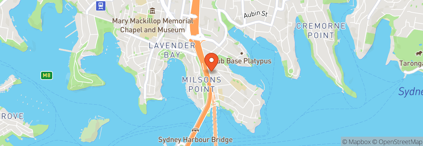 Map of Kirribilli Hotel