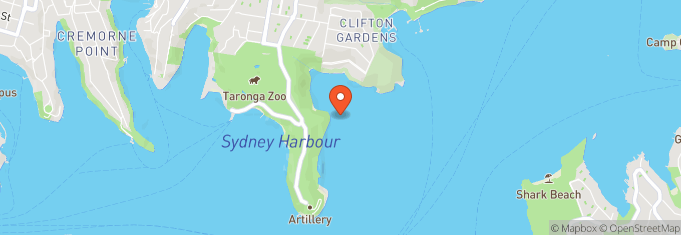 Map of Sydney Harbour