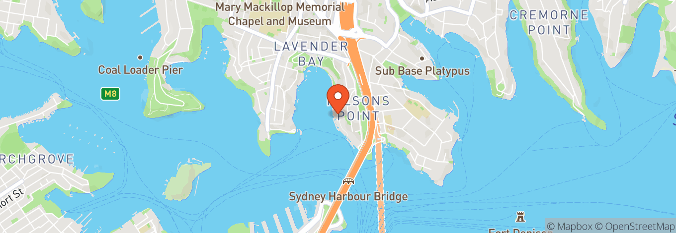 Map of Luna Park Sydney