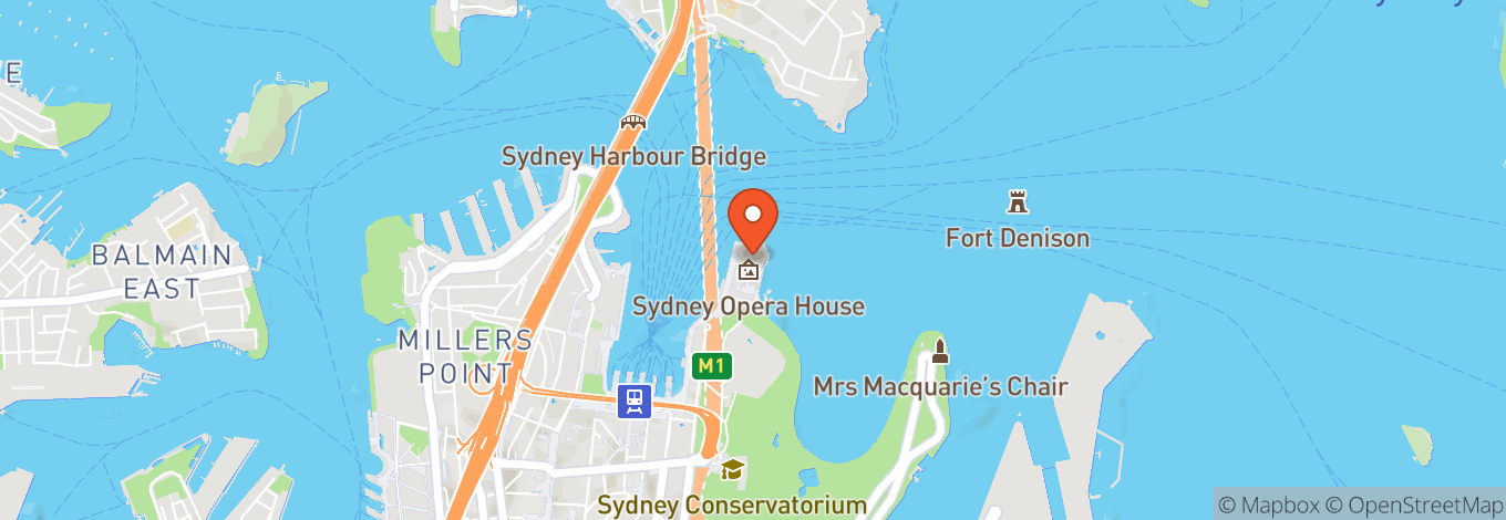 Map of The Studio - Sydney Opera House