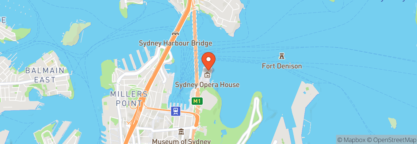 Map of Drama Theatre - Sydney Opera House