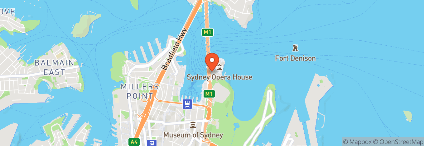 Map of House Canteen - Sydney Opera House