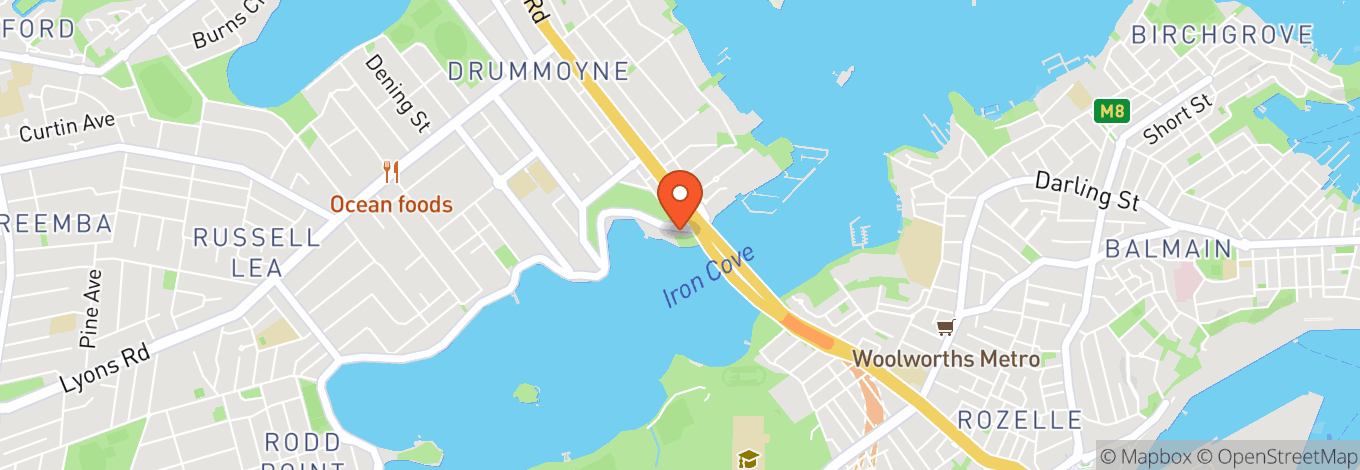 Map of Drummoyne Swimming Centre