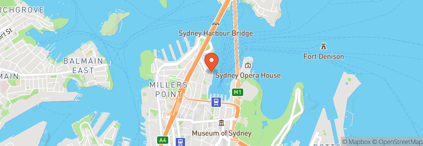 Map of Sydney Cove Overseas Passenger Terminal