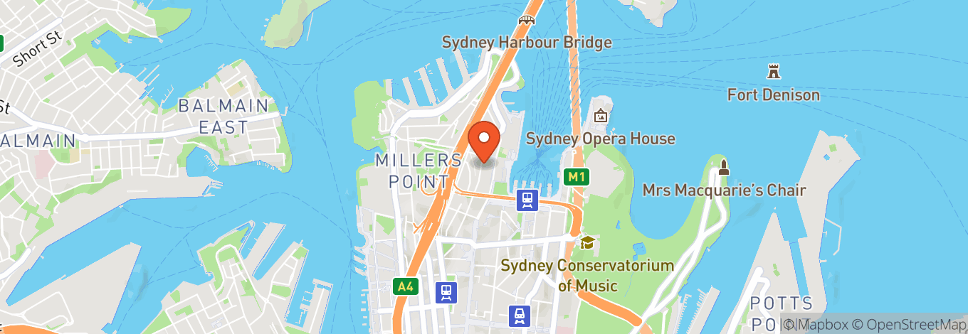Map of Tayim Restaurant, Harbour Rocks Hotel