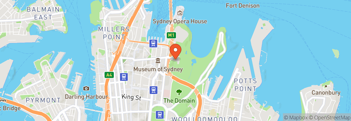 Map of Sydney Conservatorium Of Music