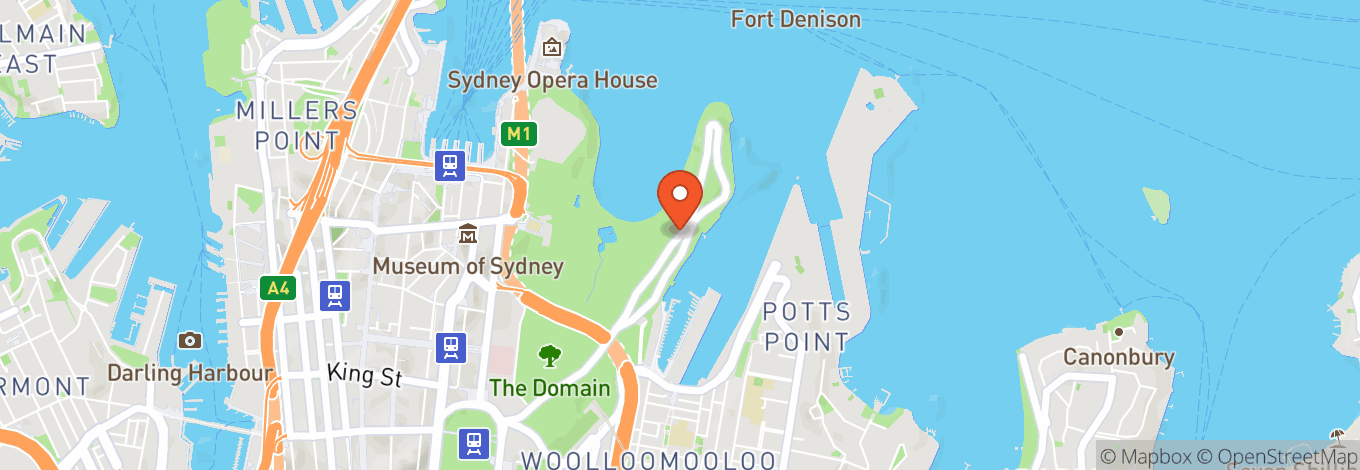Map of Royal Botanic Gardens Sydney