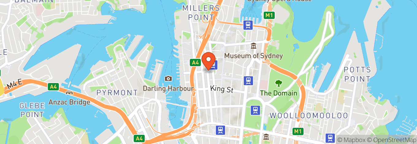 Map of Workspace365 Sydney