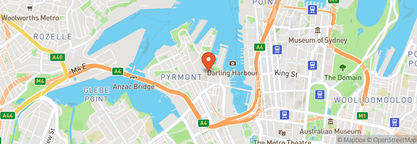 Map of Sydney Lyric Theatre