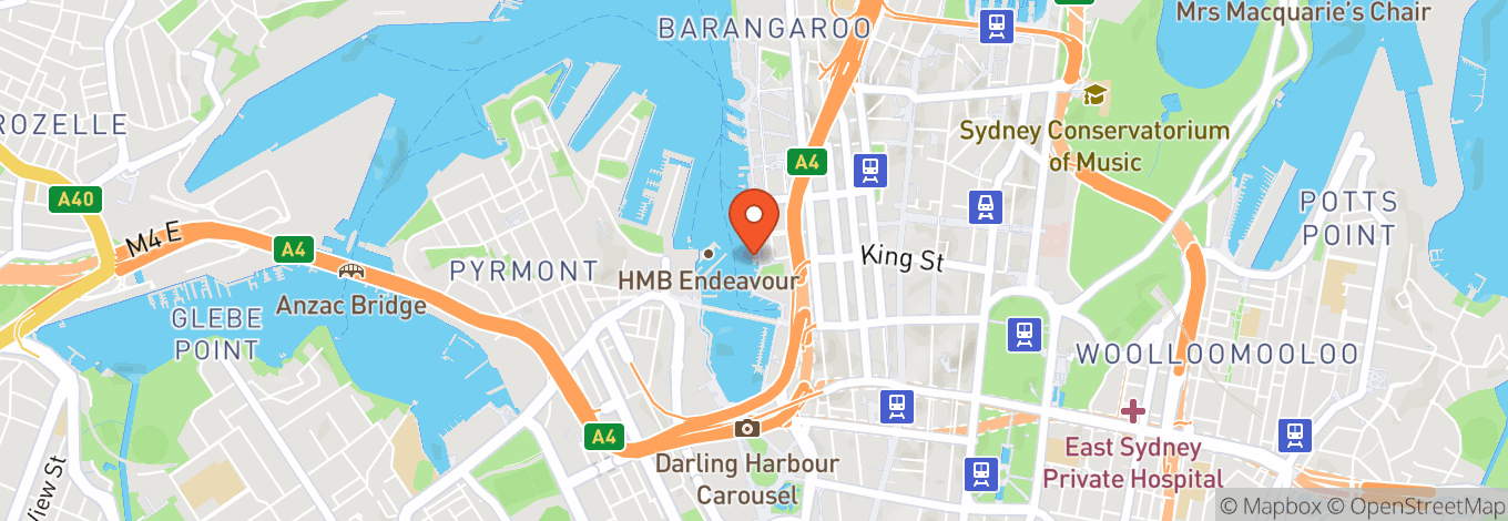 Map of Seadeck Sydney