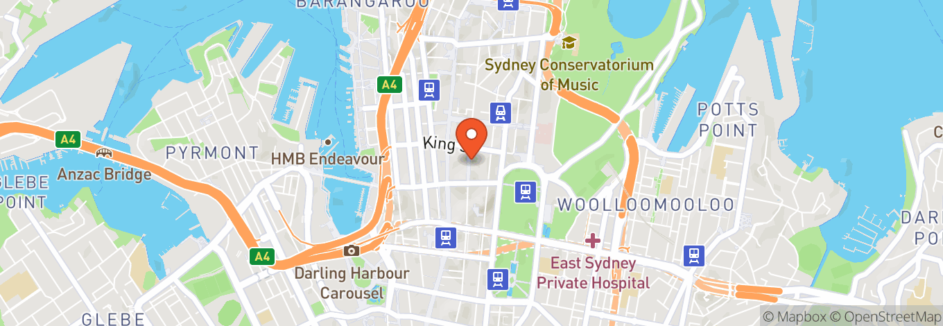 Map of Babylon Rooftop & Garden Bar