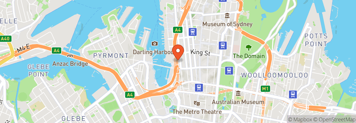 Map of Hyatt Regency Sydney