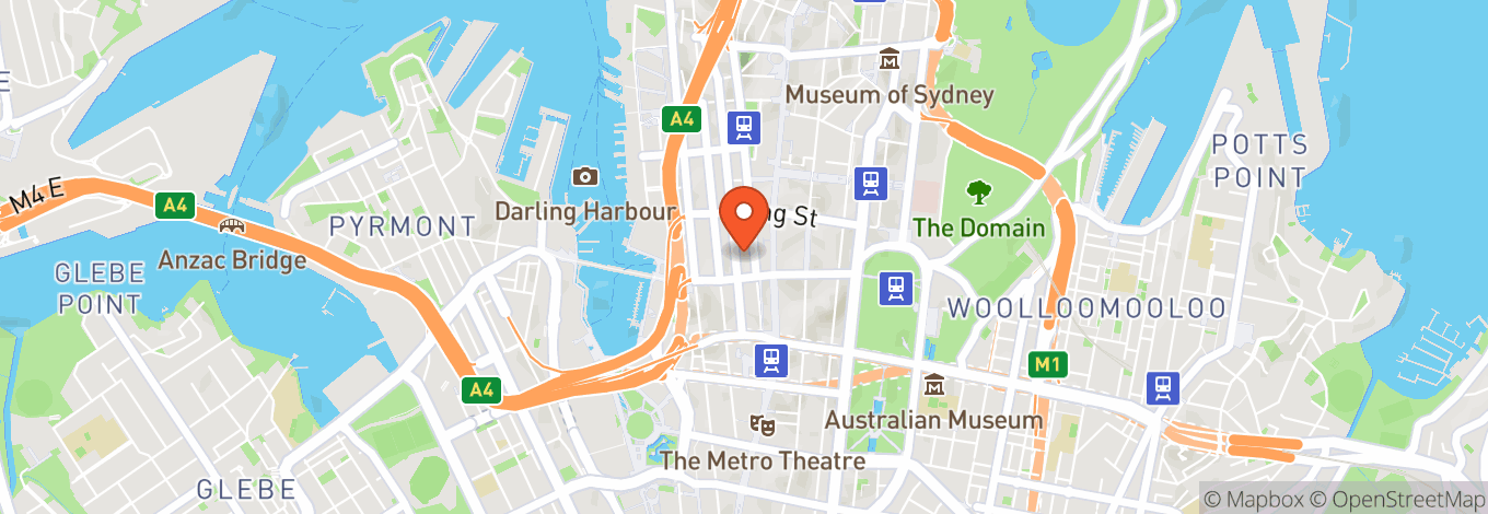 Map of Club York Sydney