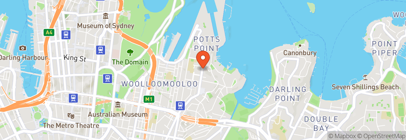 Map of Potts Point Suite
