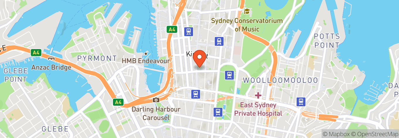 Map of Swissôtel Sydney