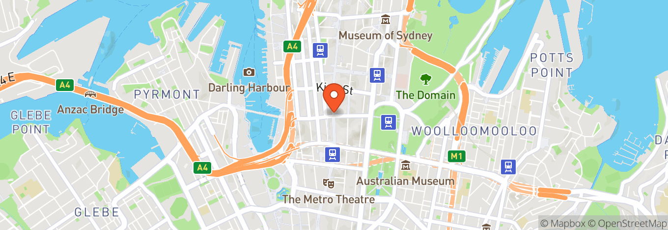 Map of Parramatta Riverside Theatres - Lennox
