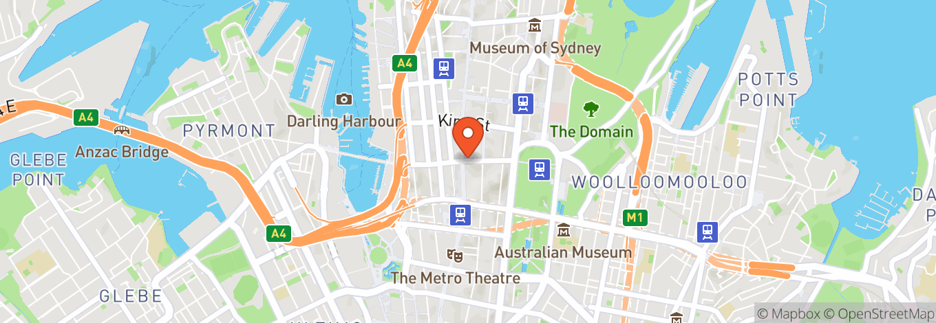Map of Darling Harbour
