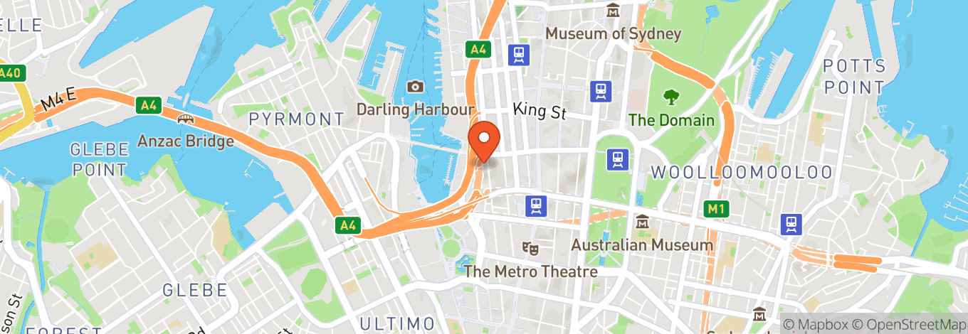 Map of Rouge Darling Harbour Shop