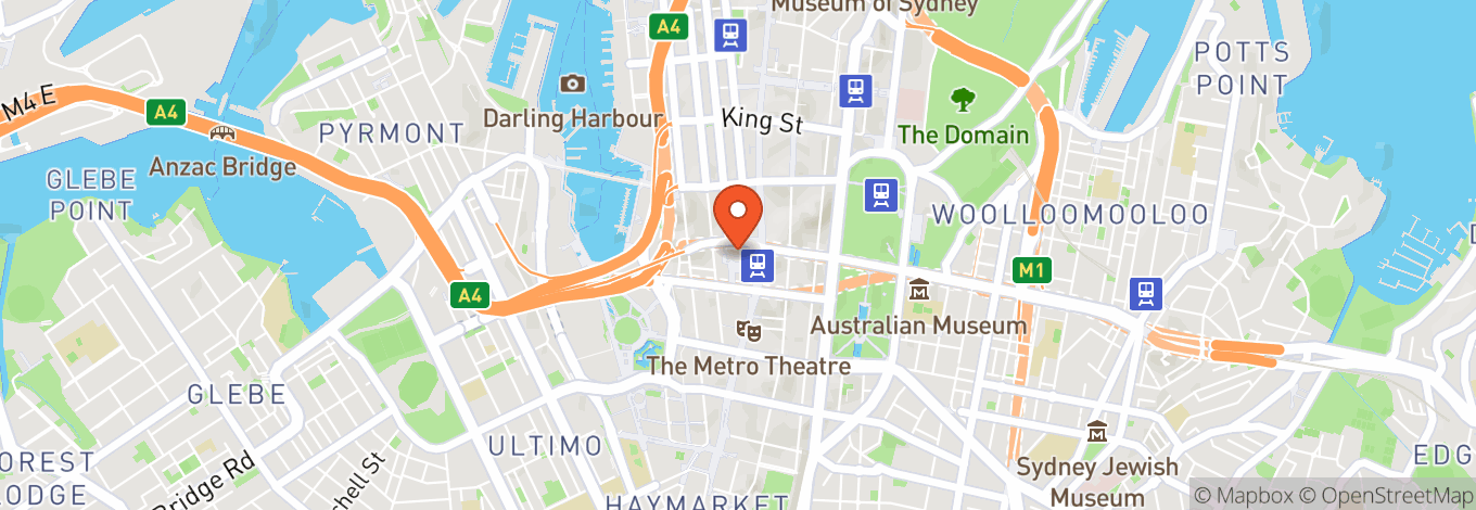 Map of Sydney Town Hall, Centennial Hall