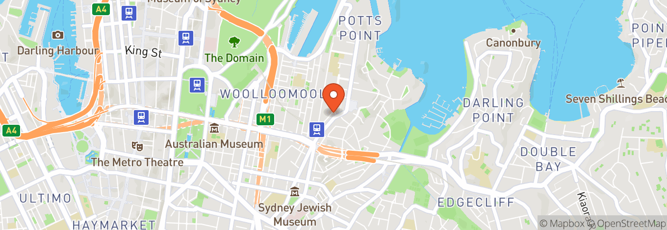 Map of Potts Point Hotel