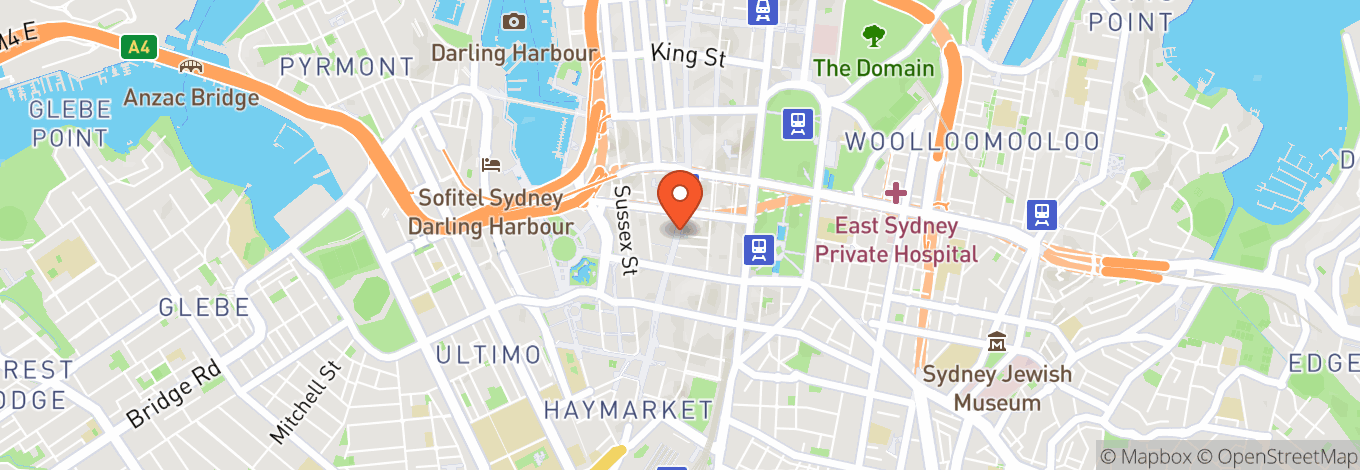 Map of Plaza Hotel Sydney