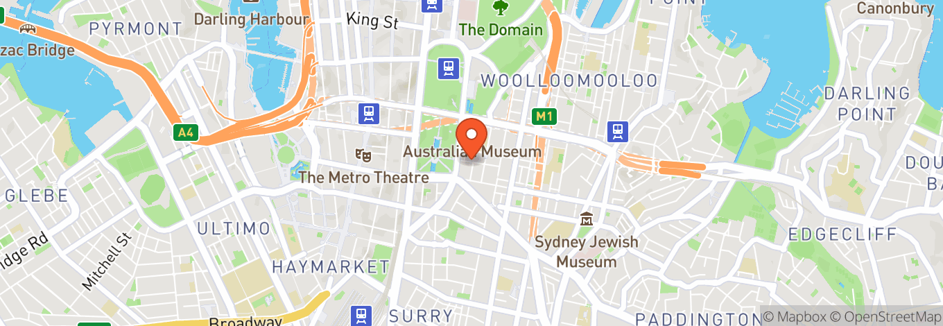 Map of Sydney Unitarian Church