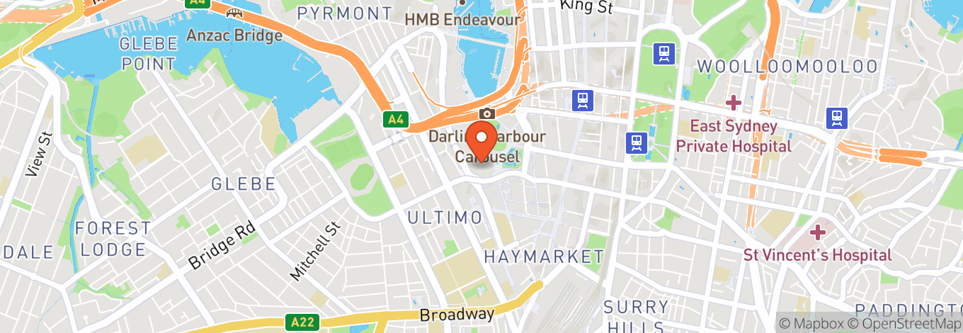 Map of Tiktok Entertainment Centre