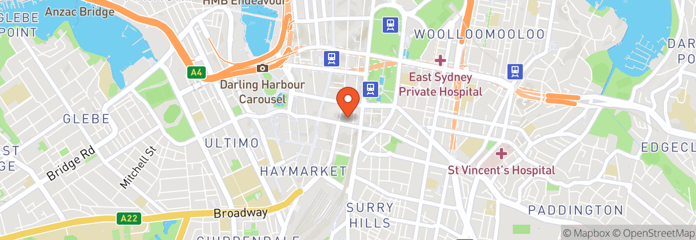 Map of Grand Lodge at Sydney Masonic Centre