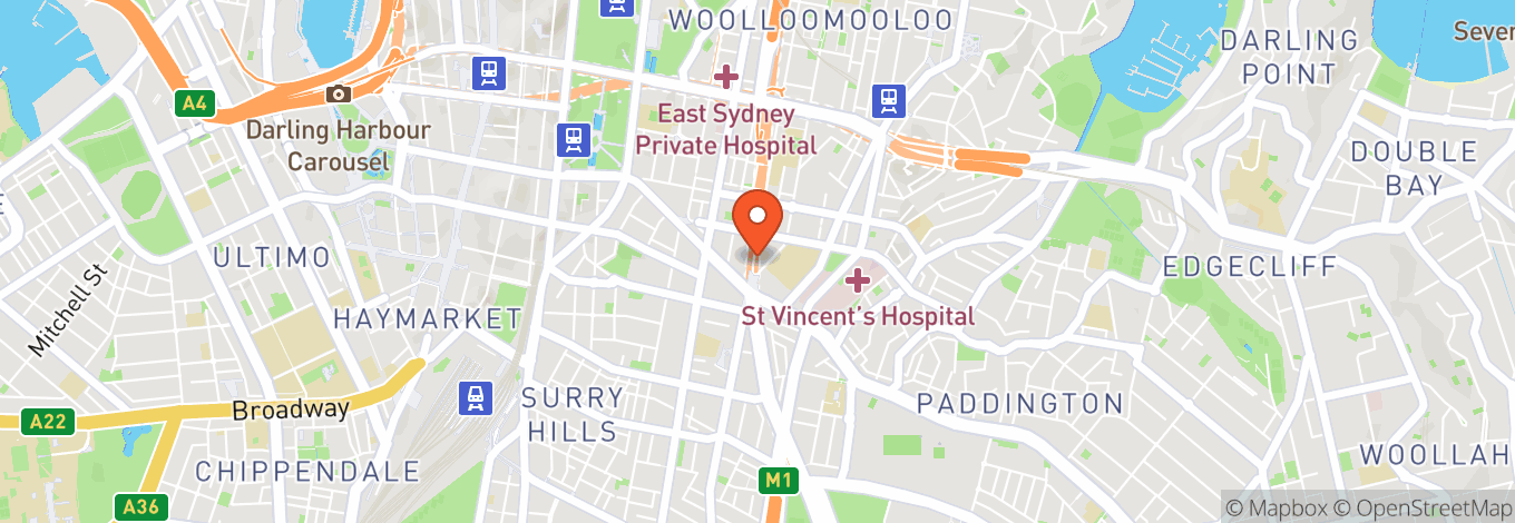 Map of The Loading Dock - Qtopia Sydney
