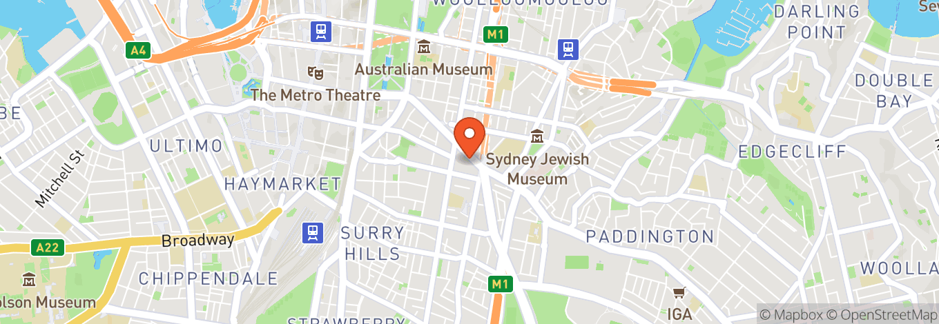 Map of Noir Sydney