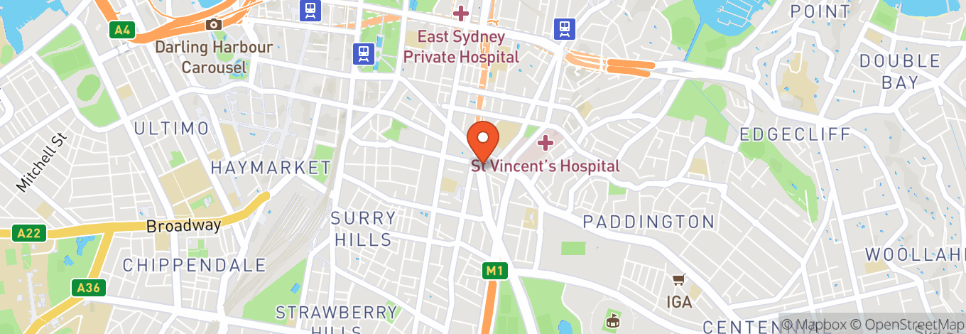 Map of Arq Sydney