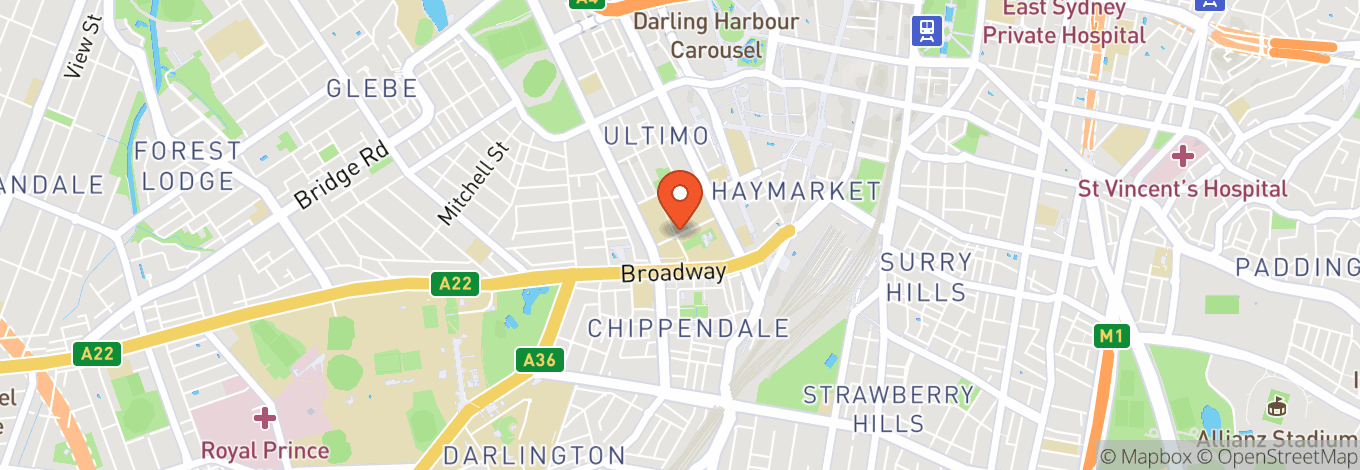 Map of Thomas Street